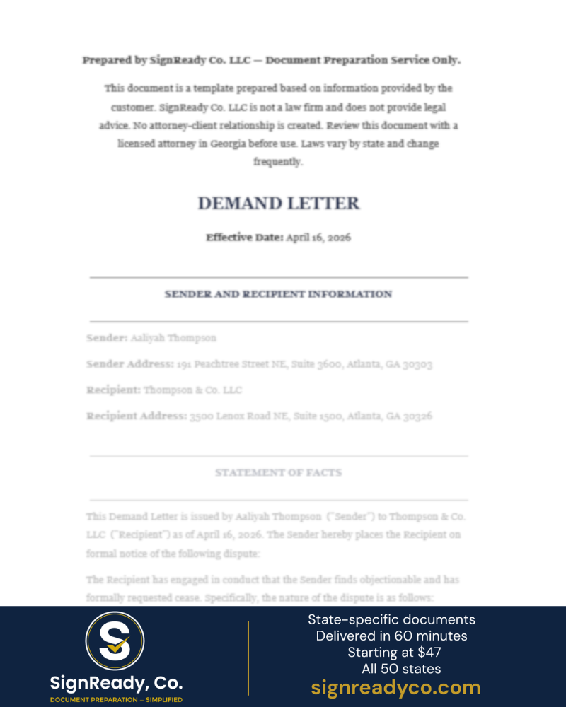 Demand Letter