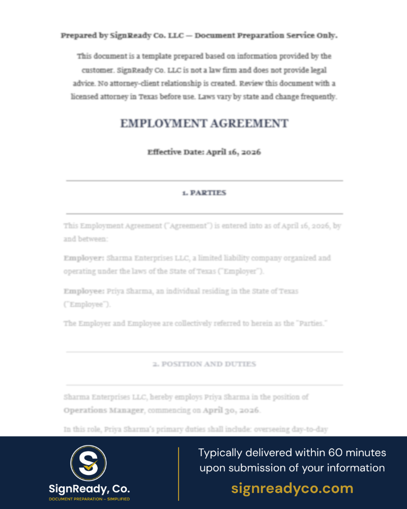 Employment Agreement