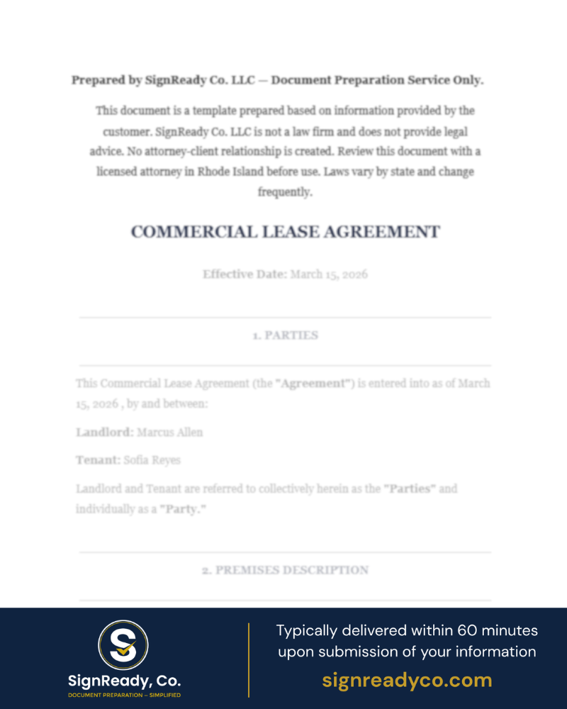 Commercial Lease Agreement
