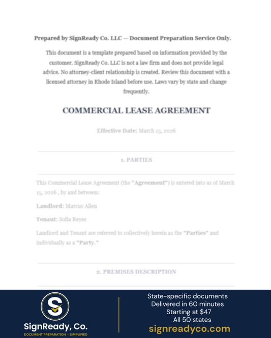 Commercial Lease Agreement