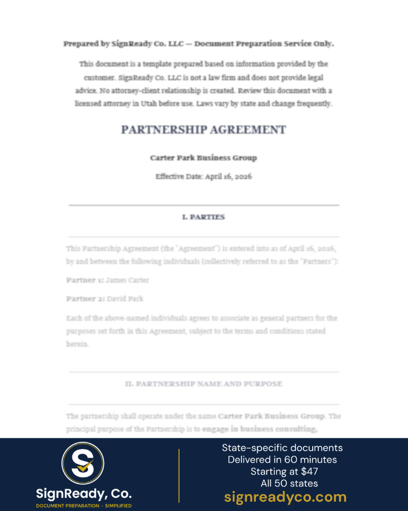 Partnership Agreement