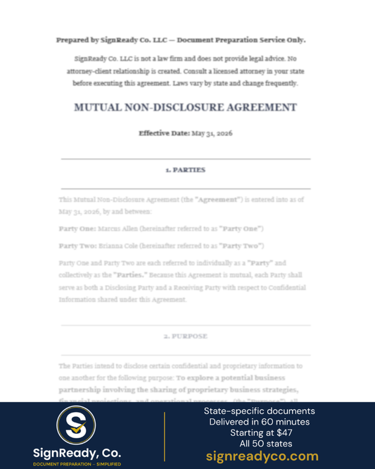 Non-Disclosure Agreement