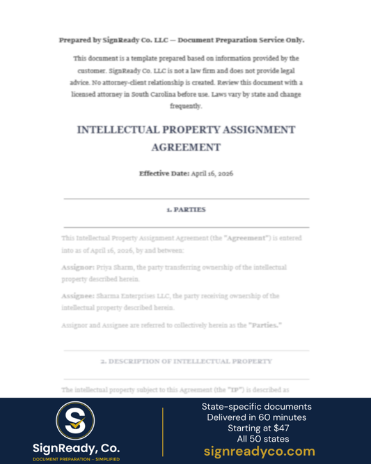 IP Assignment Agreement
