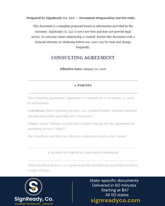 Consulting Agreement