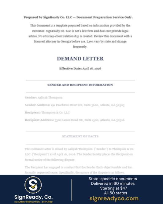 Demand Letter