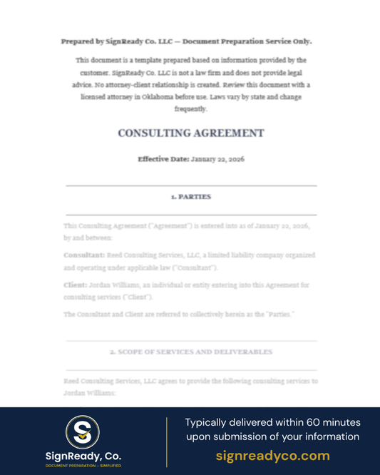 Consulting Agreement