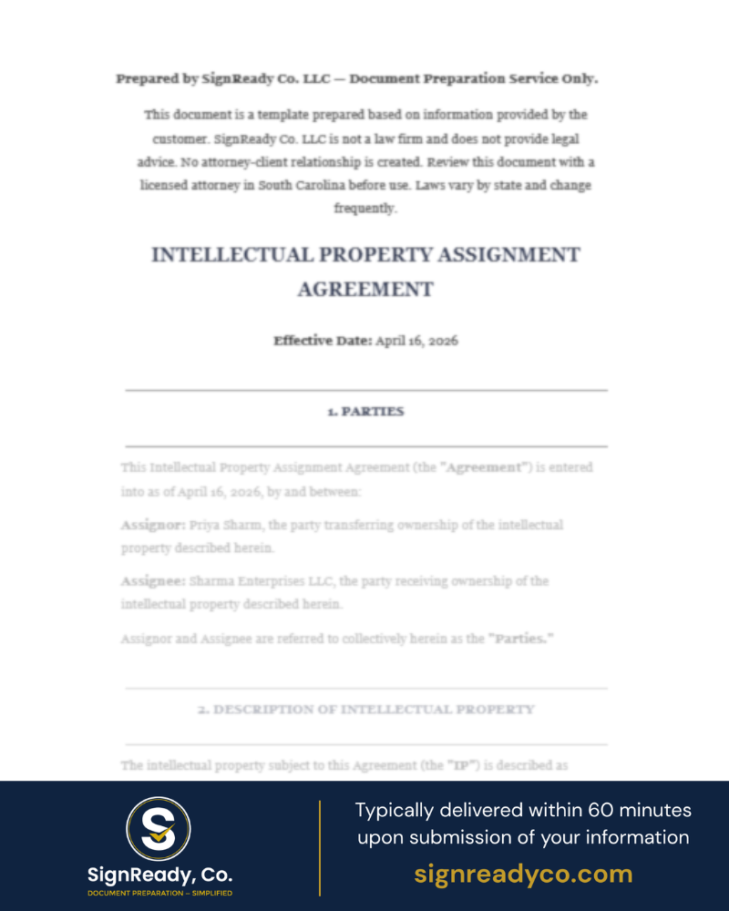 IP Assignment Agreement