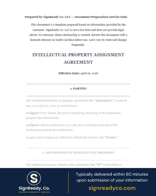 IP Assignment Agreement