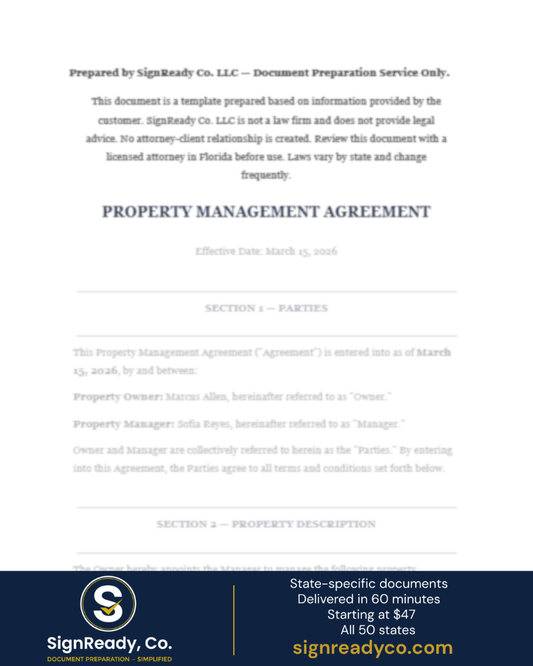 Property Management Agreement