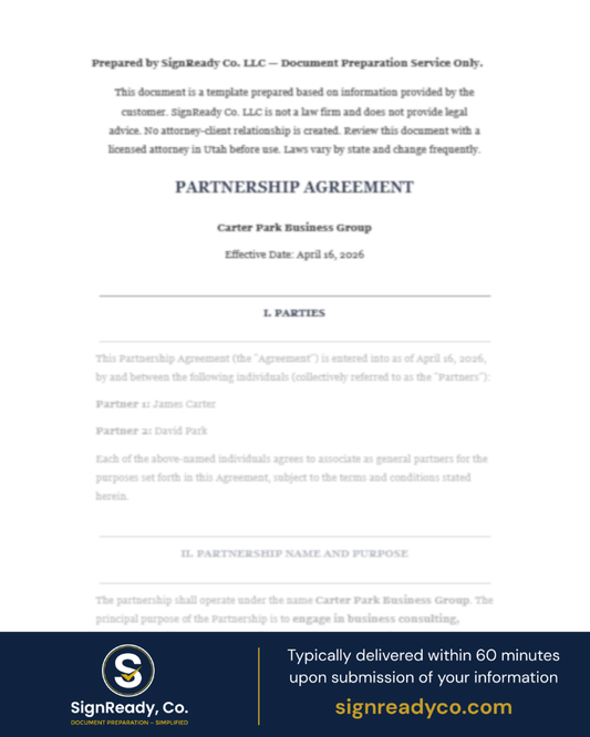Partnership Agreement