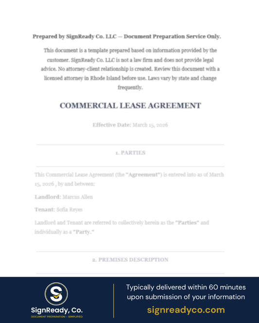 Commercial Lease Agreement